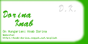 dorina knab business card